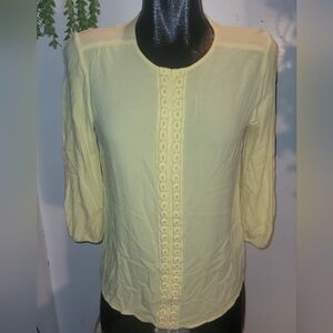 Haggar clothing yellow top Size S